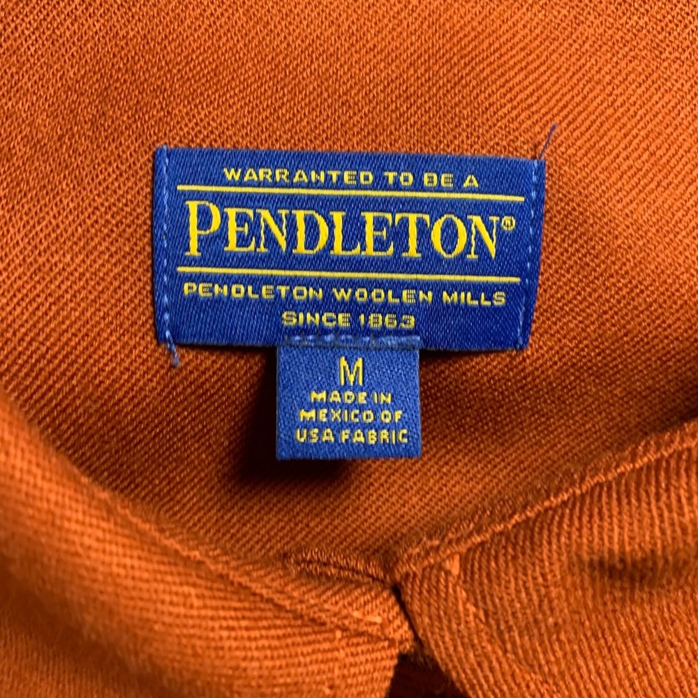 PENDLETON Shirt Womens Medium Button Up Virgin Wo… - image 3